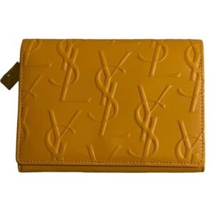 Yves Saint Laurent Embossed Leather Bi-Fold Wallet